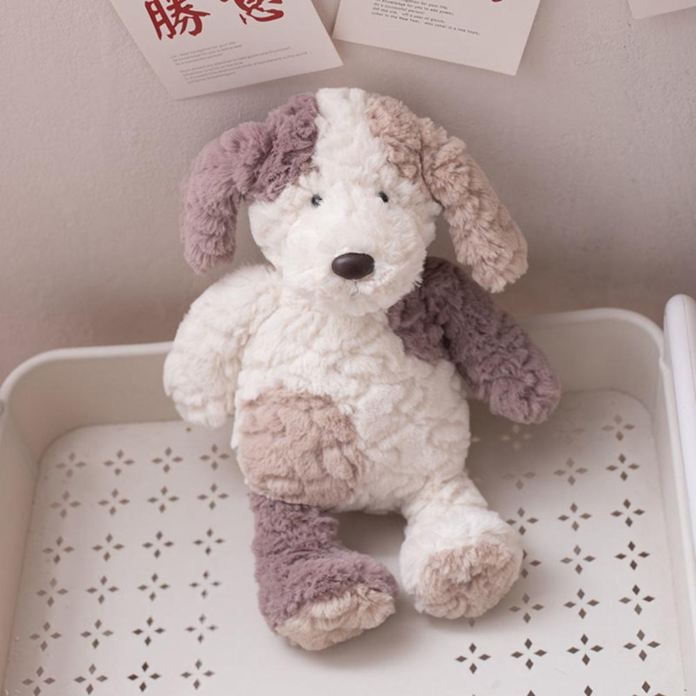 35CM Bunny Plush Toy Curly Tag Small Bear Puppy Kawaii Soft Full Animal Doll Festival Gift For Children Birthday Gift