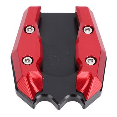 Motorsykkel Støttefot Forlenger Pad Forlenger CNC Aluminiumslegering Sklisikker Sidestøtte Forlengelsesplate Pad Erstatning for