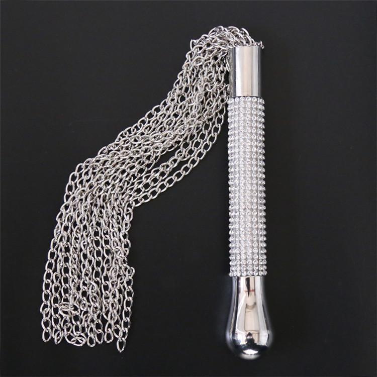 BDSM Handle Chain Whip Sex Toys For Women Couples Soft Iron Passion Spanking Paddle Iron Whips Slave Restraints Bondage