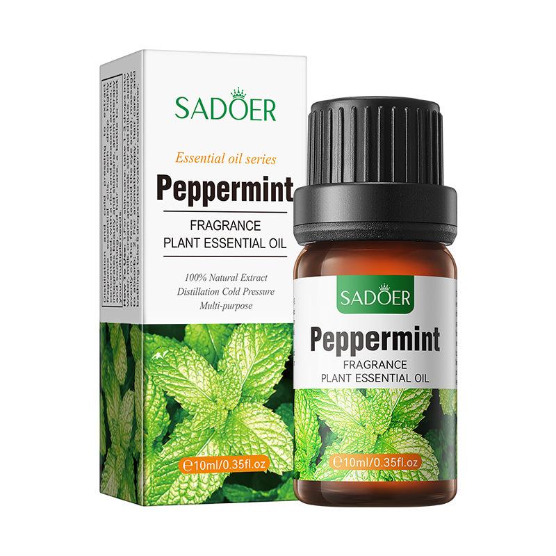 SADOER Aromatherapy Essential Oil Sakura Mint Vanilla Fragrance Massage Soothing Skin Care One Bottle Multi-Use Essential Oil
