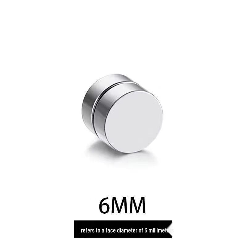 Clip-On Titanium Steel Magnetic Earrings: Stylish Jewelry for Non-Pierced Ears