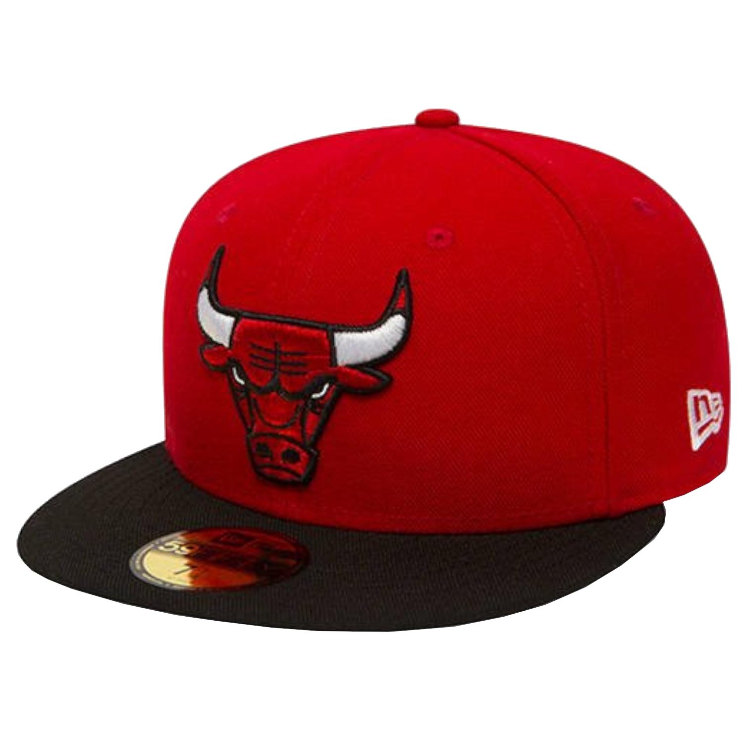New Era Chicago Bulls NBA Basic Cap 10861624, Homme, Casquettes, rouge 7 1/4 rouge