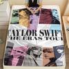 Taylor Swift printing Flannel Blanket Bedroom Sofa Camping Warm blanket Gifts for family and friends-MJ009