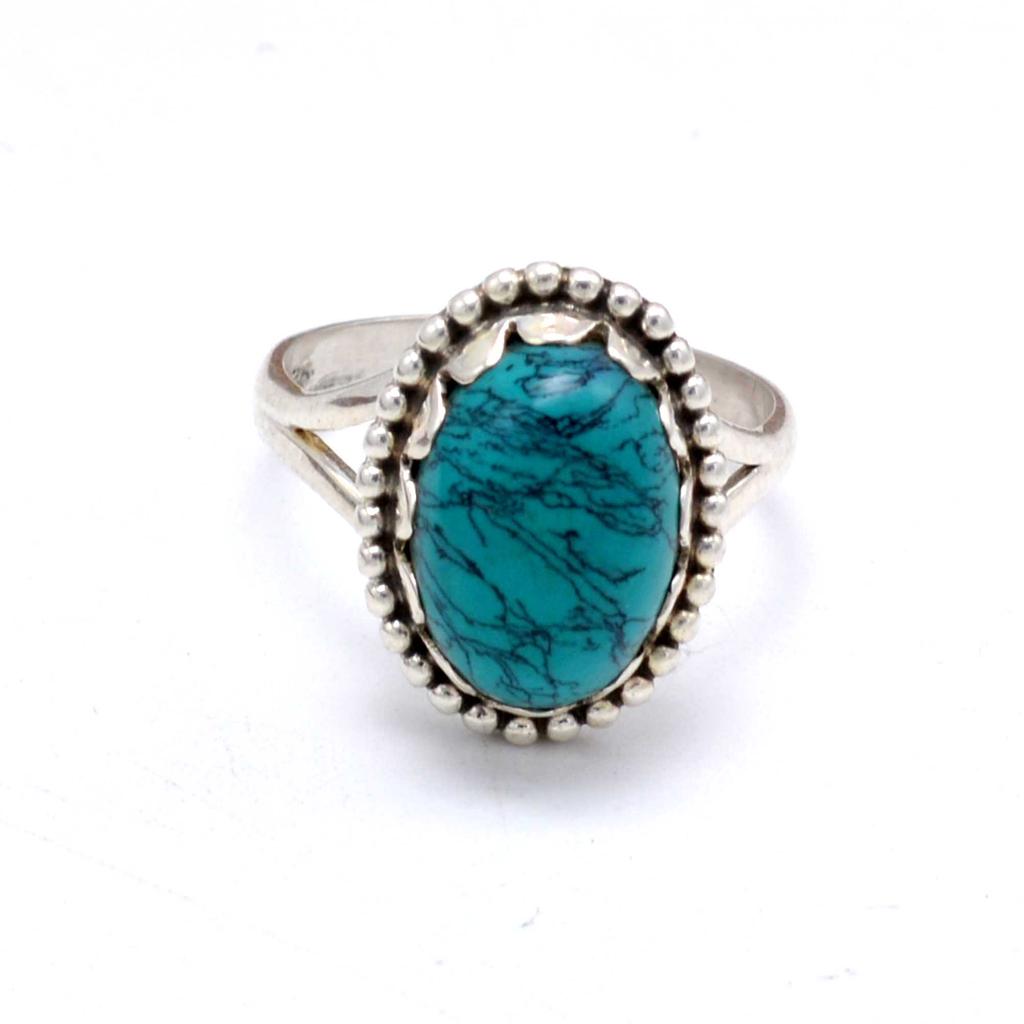 Türkis 925 Sterling Silber Damen Geburtsstein Handgefertigter Ring