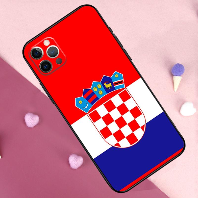 Croatia flag Phone Case For iPhone 17 Pro Max 14 15 16 Plus 11 Pro Max 12 13 Mini 16e 17 Air Back Cover