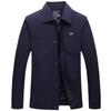 Men's Lapel Jacket - Mid-Aged & Elderly Spring/Autumn/Winter Overcoat Dad's Wear