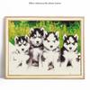 DIY Diamond Mosaic Animal Full Rund Drill Dog Diamond Painting Brodery Salg