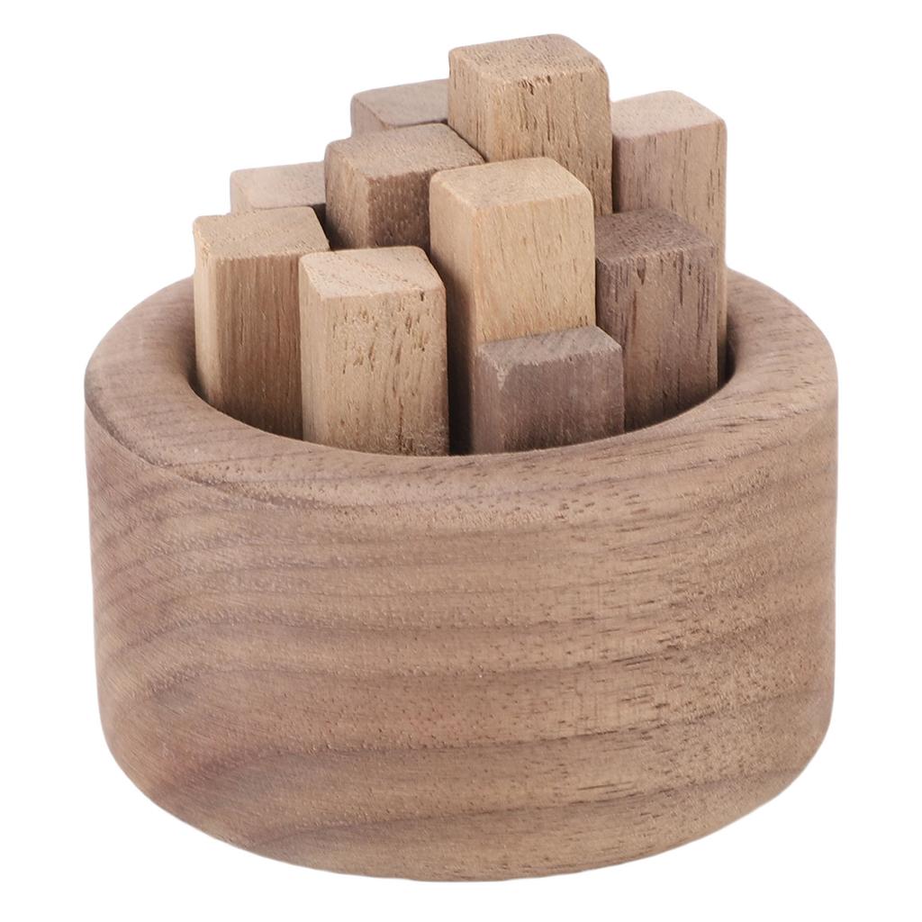 Holz Ätherischer Öl Diffusor Dekorative Holzstapelform Duftdiffusor für Auto Zimmer Büro