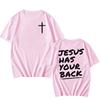 Gesù ti copre le spalle T-shirt Versetto Biblico Cristiano 2026 T-shirt Estiva Cotone Alta Qualità T-shirt Abbigliamento Uomo/Donna Camisetas