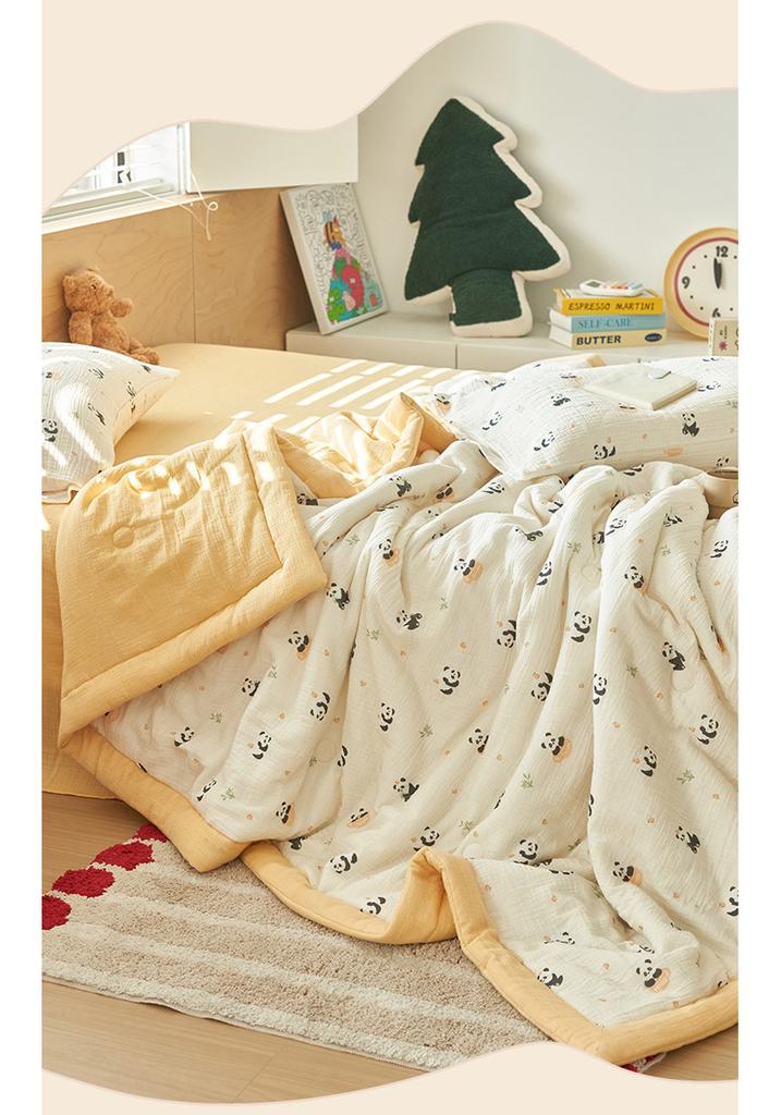 Full Cotton Wrinkled Yarn Inside and Outside Air-Conditioned Blanket