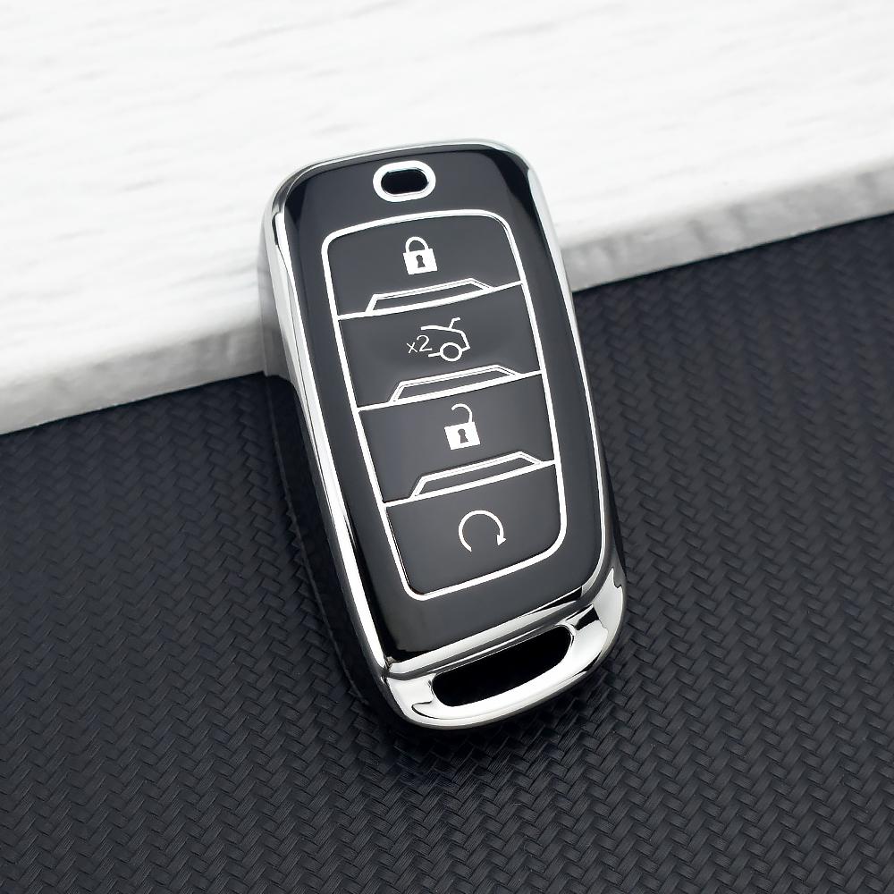 Soft Tpu Car Key Case Key Case Cover For Changan Cs85 Cs35 Plus Cs25 Cs95 Cs85 Coupe Car Key Whole Cover Protector Key Chains