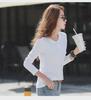 2021 Korean Long-Sleeve T-Shirts for Women: Slimming Solid Color Layering Tops, Youthful Style