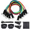 Resistance Bands Set,Exercise with 5 Fitness Tubes,4 Foam Handles,Ankle Straps, Door Anchor,Resistance Training,Physical Therapy,Home Workouts