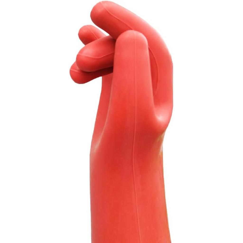 Electrical Insulated Lineman Rubber Gloves Electrician High Voltage Hand Shape Waterproof Safety Protective Work Gloves 12KV Insulating for Man Woman