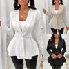 Women S Slim Fit Long Sleeve Jacquard Blazer Coat