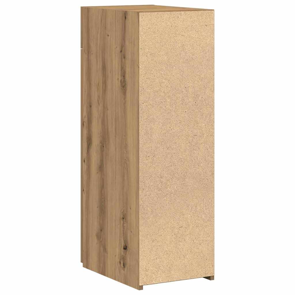 Sideboard with Drawers Artisan Oak Finish 30 X 42.5 X 93 Cm