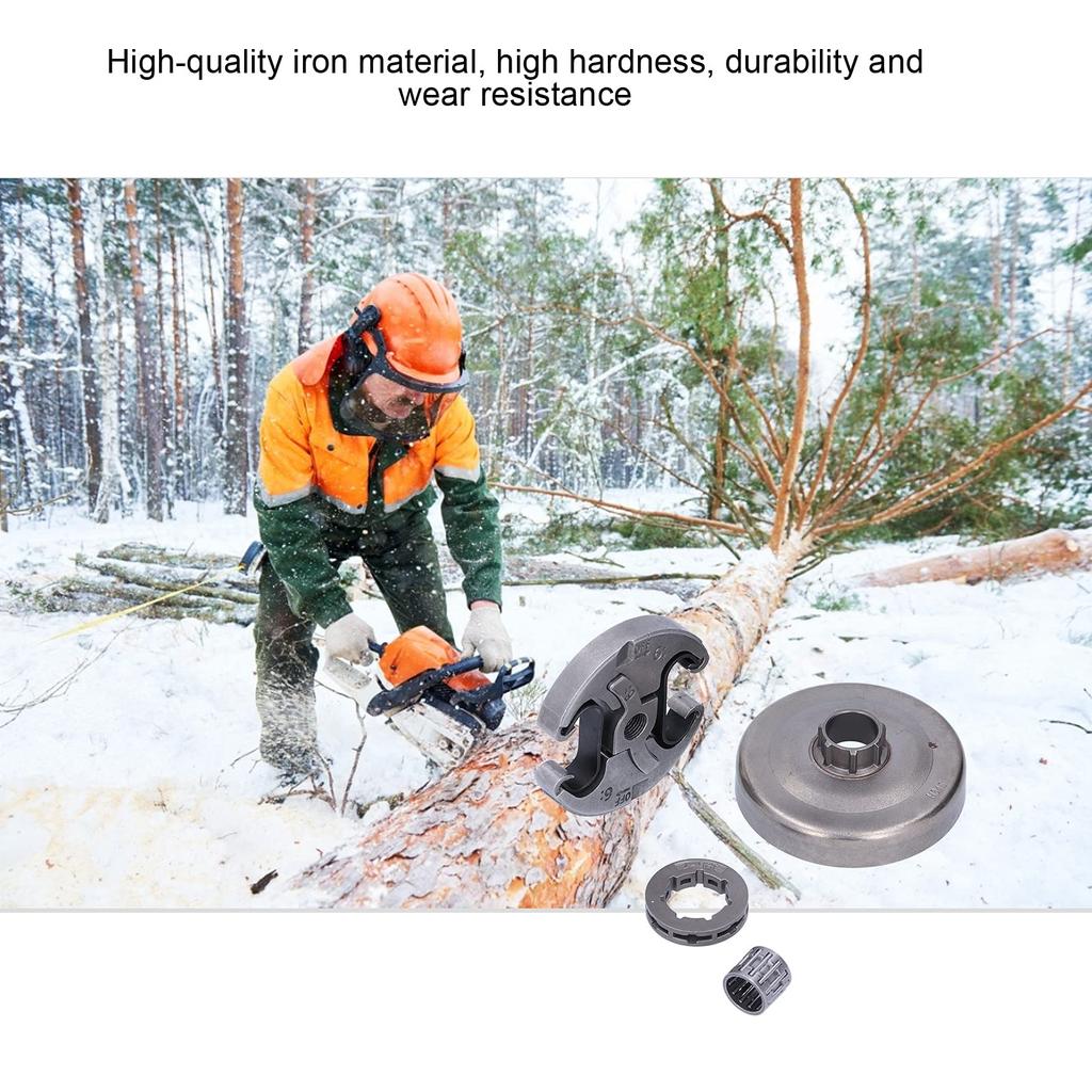 Clutch Sprocket Rim Bearing Clutch Drum Kit Fits Husqvarna 325 340 346XP 345 350 351 353 445E 450in-7T