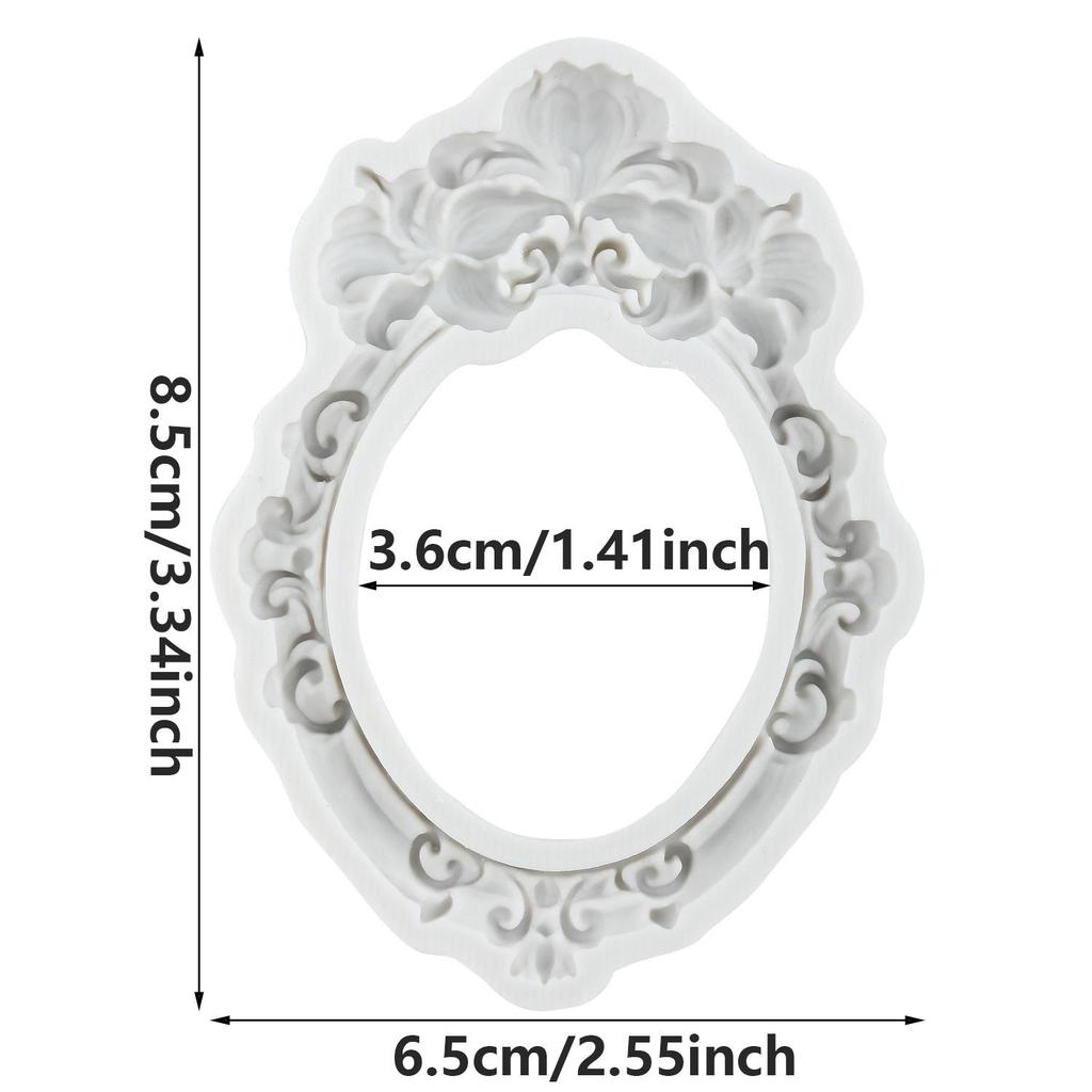 Vintage Photo Frame Silicone Molds Picture Frames Fondant Mold Cake Decorating Tools Cupcake Topper Candy Chocolate Gumpaste Mold