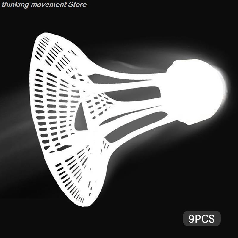 1/3/6/9-Pcs Windproof Badminton Balls - Durable Plastic Training Shuttlecocks Nylon Balls for Outdoor Practice