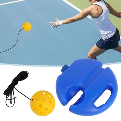 Heavy Duty Tennis Training Aids Base With Elastic Rope Ball Practice Self-Duty Rebound Tennis Trainer Partner Sparring Device