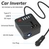 100W Automotive Inverter DC12V/24V To DC120V/220V, Peak LED With LED Display, Outlet Power Car Inverter Adapter, Fast Charging