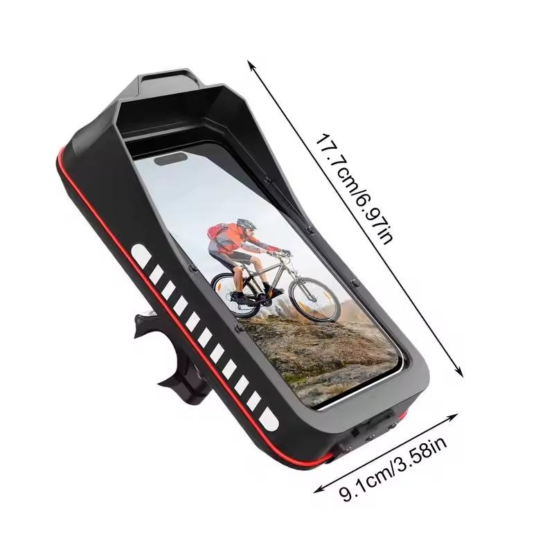 Universal Waterproof Motorcycle Bicycle Mobile Phone Holder for 4.7-7.0 inches Devices Quick Lock Bike Scooter Handlebar Stand