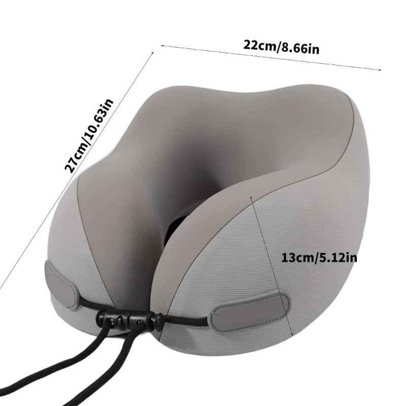 Ergonomic U Shape Travel Pillow Memory Foam Neck Support For Vehicle Plane Long Journeys And Office Use Train Relaxation