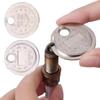 0.6-2.4mm Range Gage Gap Feeler Coin-Type Caliber Measuring Tool Spark Plug Gap Gauge Tool