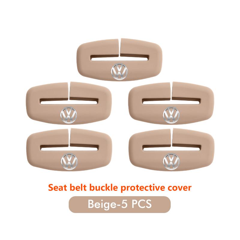 Car Seat Belt Buckle Cover Anti-Scratch Protector Clip Accessory For Volkswagen VW Scirocco Passat Polo B5 B6 B7 CC Tiguan Zh4