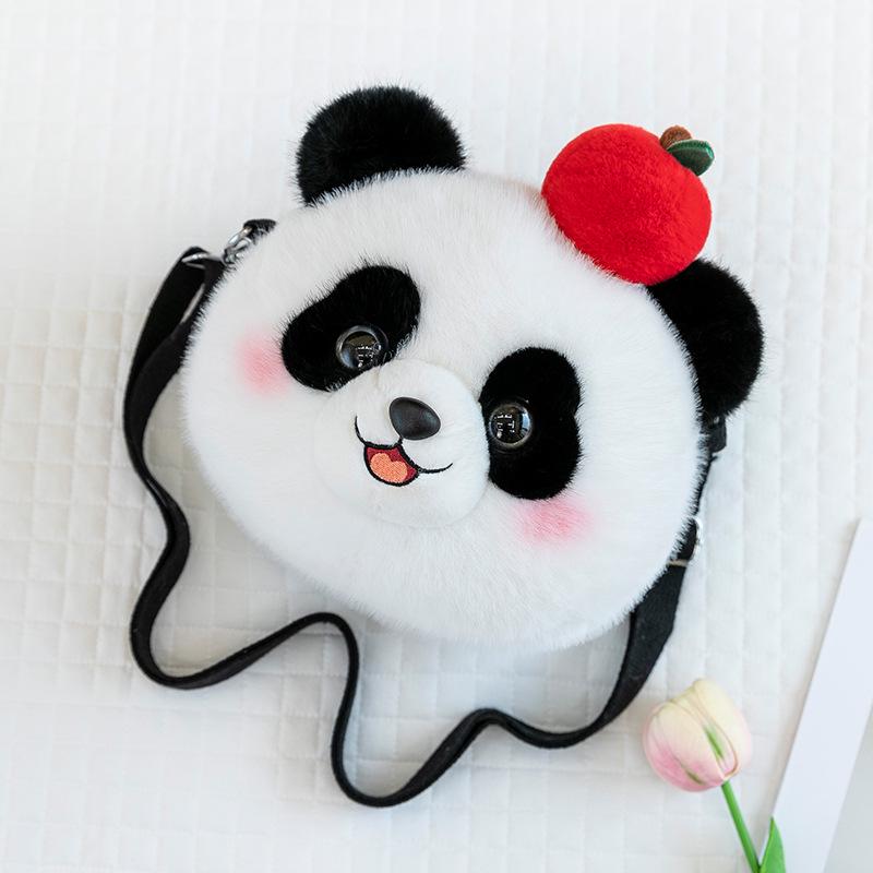 Cute Dazed Animal Plush Crossbody Bag and Cell Phone Holder