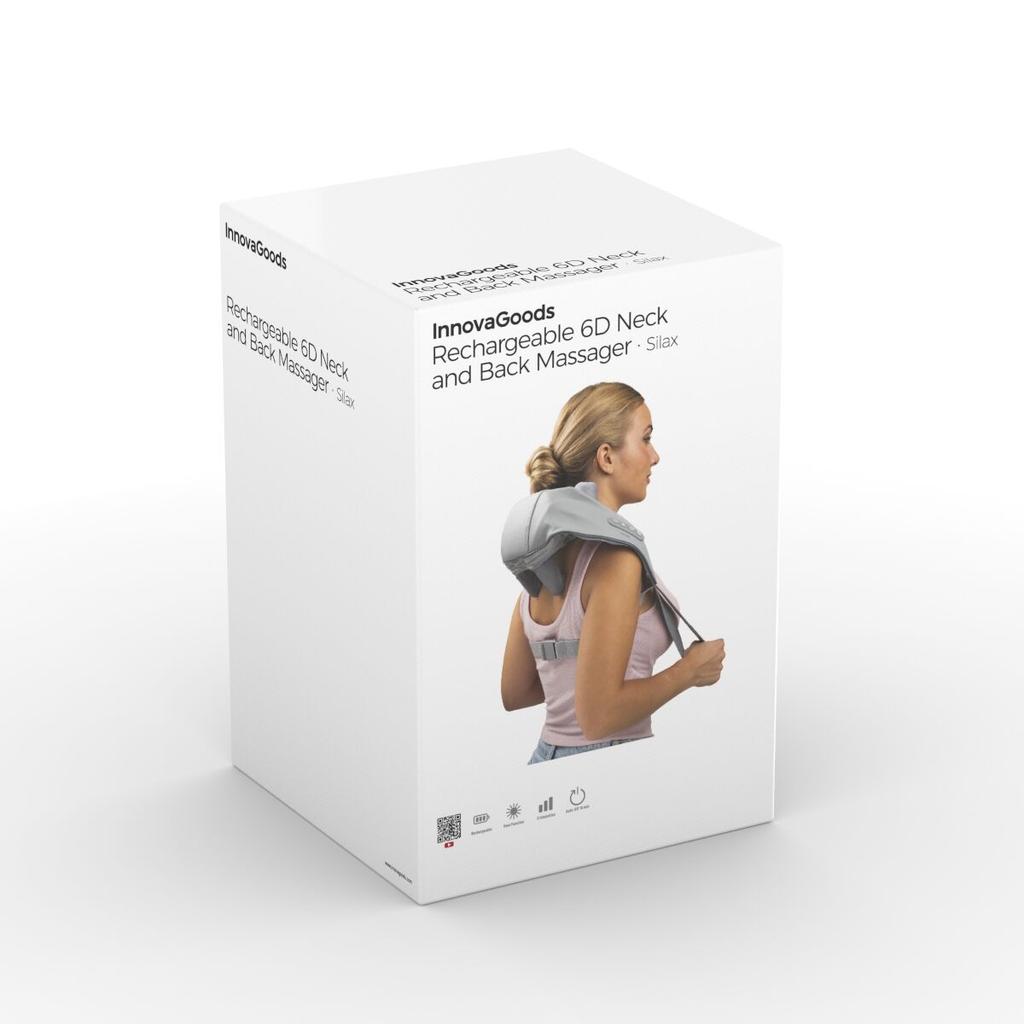 Wiederaufladbarer 6D Nacken- und Rückenmassagegerät Silax InnovaGoods