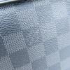 Used LOUIS VUITTON Shoulder Bag Hunter N41656 Damier Grafitte/leather black gray Messenger