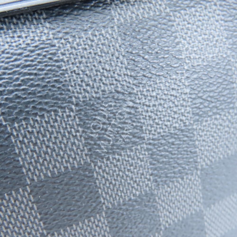 Used LOUIS VUITTON Shoulder Bag Hunter N41656 Damier Grafitte/leather black gray Messenger