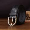 3.8Cm Wide New Retro And Old Matte Belt Men'S Genuine Leather American Pin Buckle First Layer Cowhide Jeans Belt