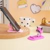 Sanrio Cartoon Figurine Phone Holder - Cute Desktop Ornament for Lazy Days, PVC Gift.
