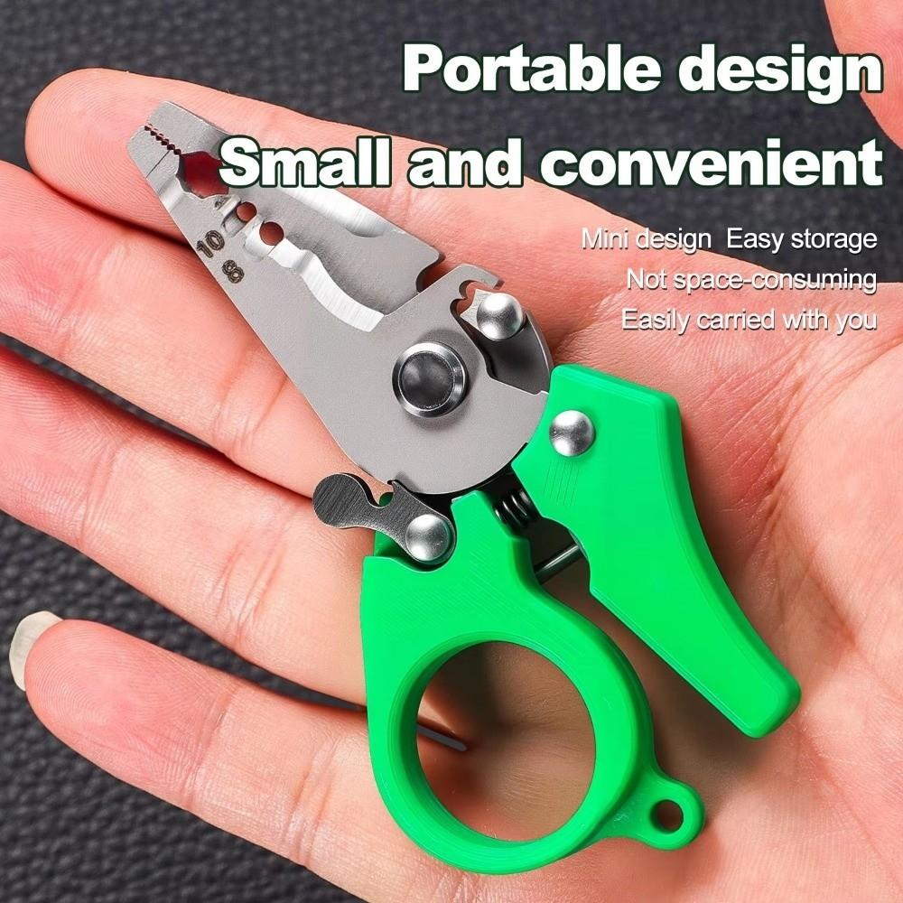 Mini Splitting Wire Stripper Multi-Function Cutting Crimping Pliers  For Electricians Cable