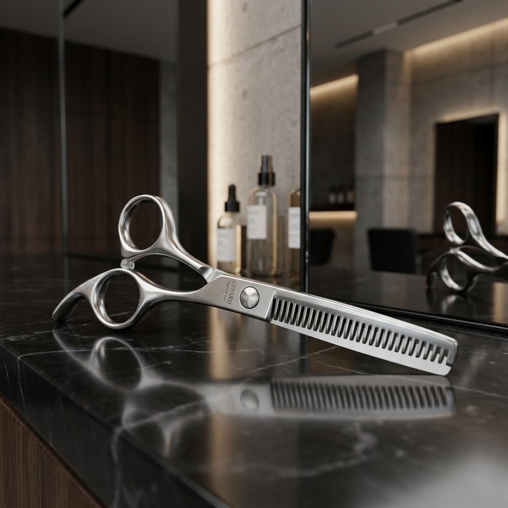 Cheetah Thinning Scissors Right-Handed 6.0 Offset Hairdressing Scissors For Hair Cutting For Salon Superior Line