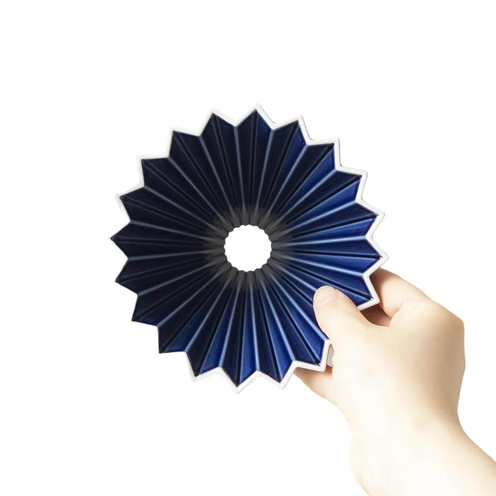 Origami Dripper, 2 Sizes (Navy, Medium)