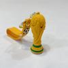 2026 World Cup Keychain with Cartoon Mascot Charm, Fan Merchandise Car Decor, Cute Soccer Trophy Pendant Gift for Supporters