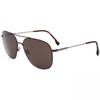 Men S 62 Mm Brown SunglaSSeS Matte Brown Dark Ruthenium Model