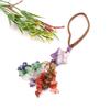 Agate Star Pendant Keychain Handmade Crystal Car Charm For Gift And Decoration