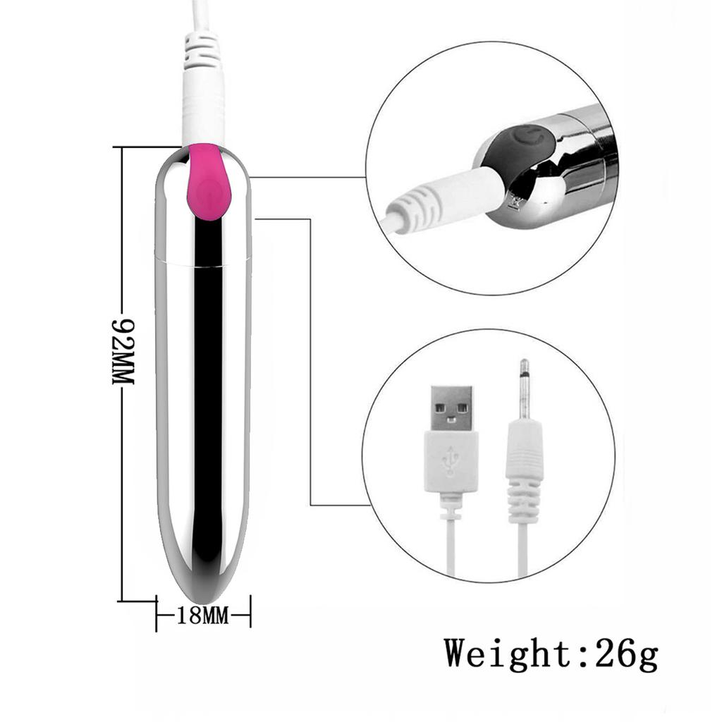 Mini Bullet Vibrator Sex Toys for Women Strong Vibration USB Rechargeable G-spot Massager Portable Clitoris Stimulator