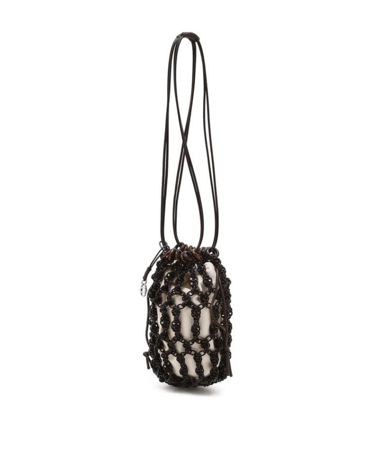 Athe Vanessabruno Ivory Weaving Net Mini Bag Aaba6E865Iv