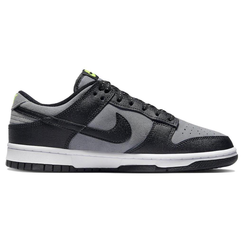 Nike Dunk Low Black Cool Grey Volt Mini Swoosh FQ2205-001