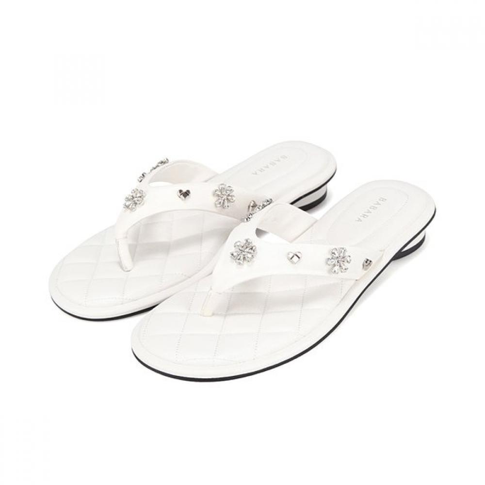 BARBARA Lambskin Feminine Jewel Point Mule 2cm 3 Colors Bbj302