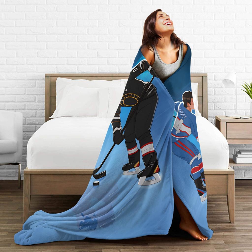 Heated Rivalry Blanket  Warm Soft Comfortable Plush Bedding Throws For Bedroom Airplane Travel Flannel Bedspread Bed Cover