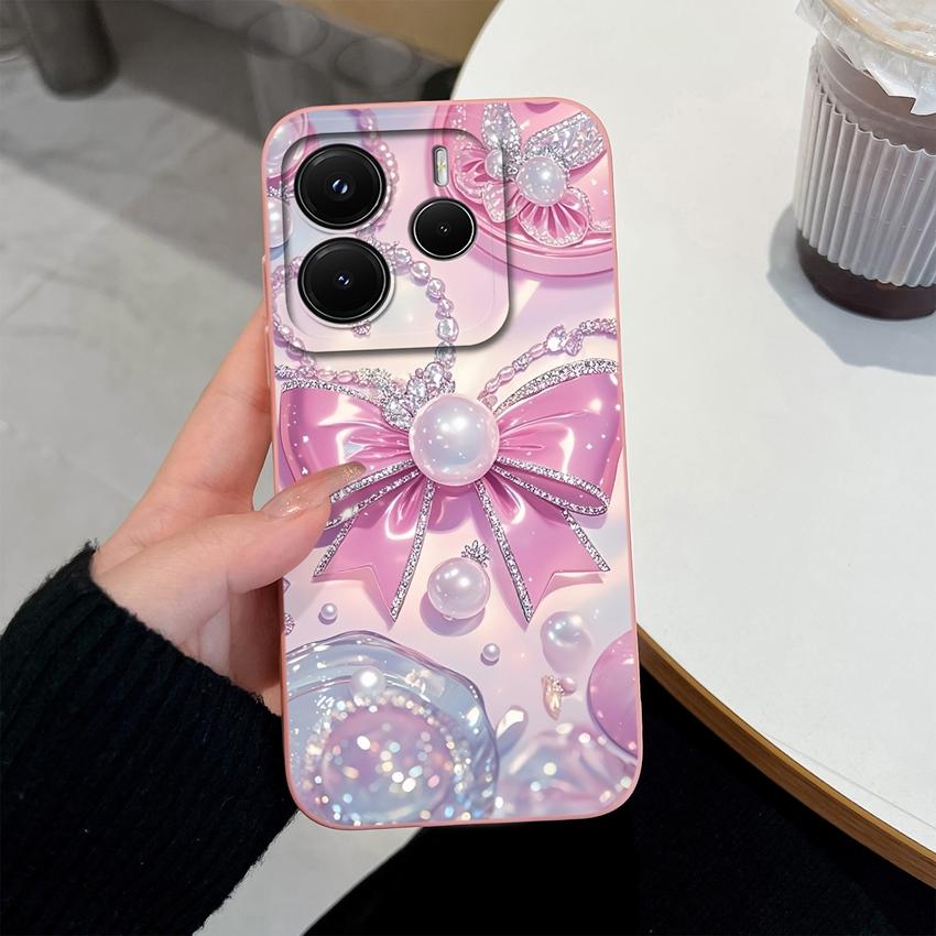 New Cover For Redmi Note 14 14Pro 14 Pro+ 14S Phone Case Lovely Heart Patterns Premium Protection Housing For Note14ProPlus Soft Liquid Silicone Shell