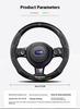 Car Suede Carbon fiber Anti-slip Ventilate Steering Wheel Cover For Subaru STI Brz Wrx Xv Ascent Forester Outback Impreza Legacy VV333
