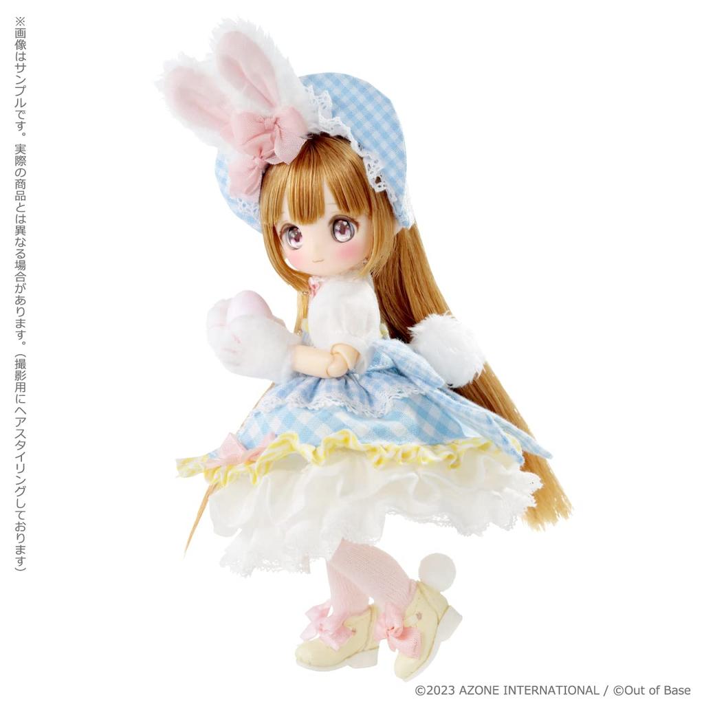 Azone International Akai Camera X SugarCups Bisquetina ~Happy Easter Bunny~ 1/12 Scale Soft Vinyl Head Collector's Scale Doll