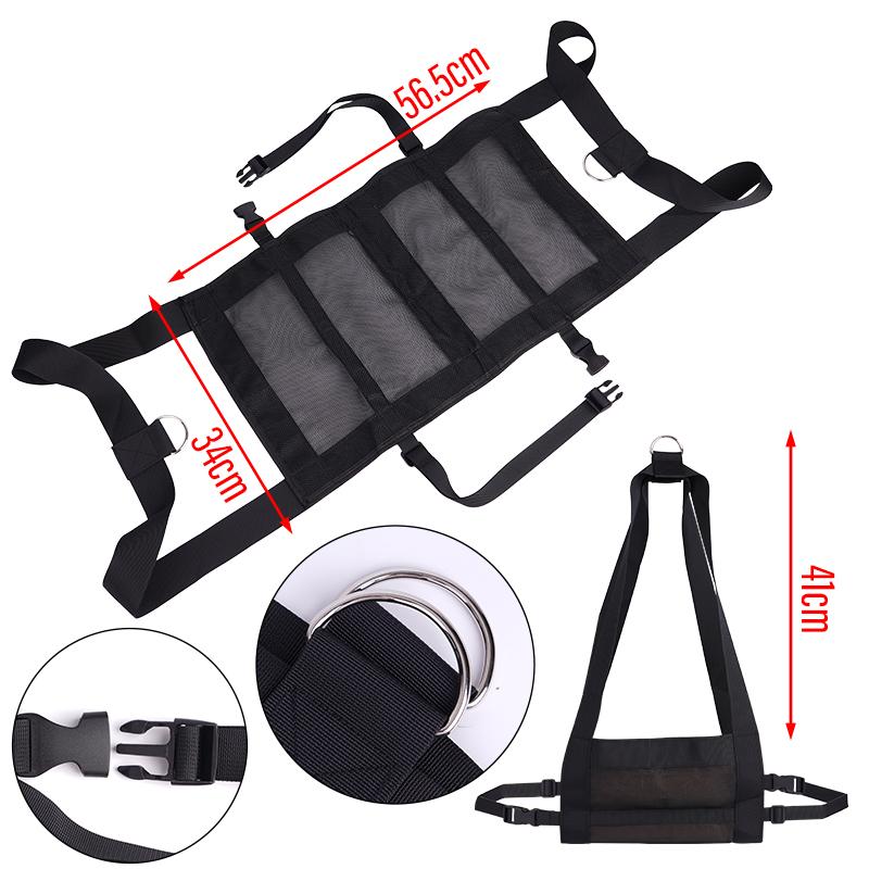 Small Animal Weighing Sling Calf Weighing Sling Black Durable Adjustable Strap Length for Weighing Calves Lambs Goats Baby